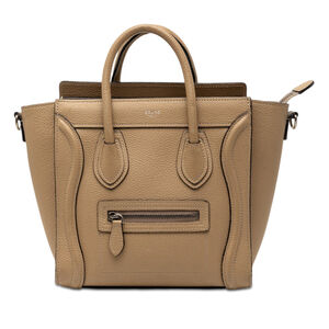 Pre-Loved Celine Nano Leather Luggage Tote